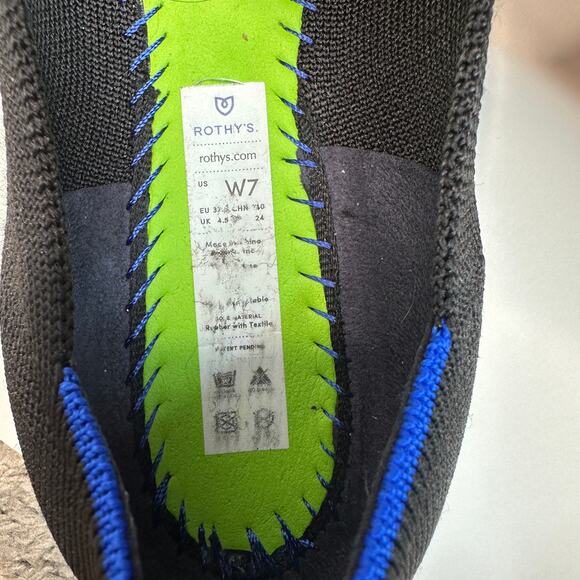 Rothy's Black Round Toe Slip On Flats - Picture 5 of 5